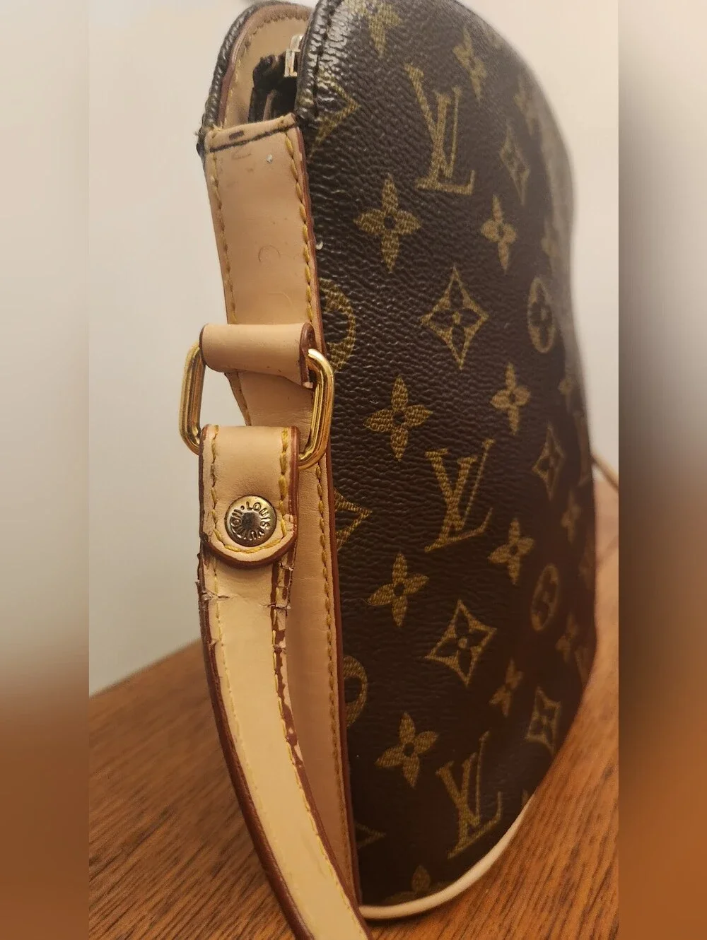 Louis Vuitton Druot Monogram Crossbody - Brown with Tan Trim